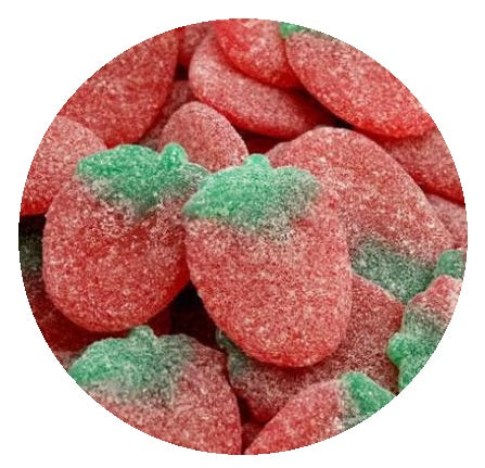 Fizzy Sour Strawberries